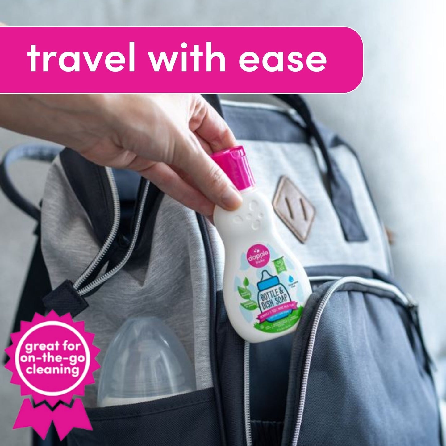 Dapple Baby On the Go Dish Soap 3 oz. Travel Size (Case of 12)