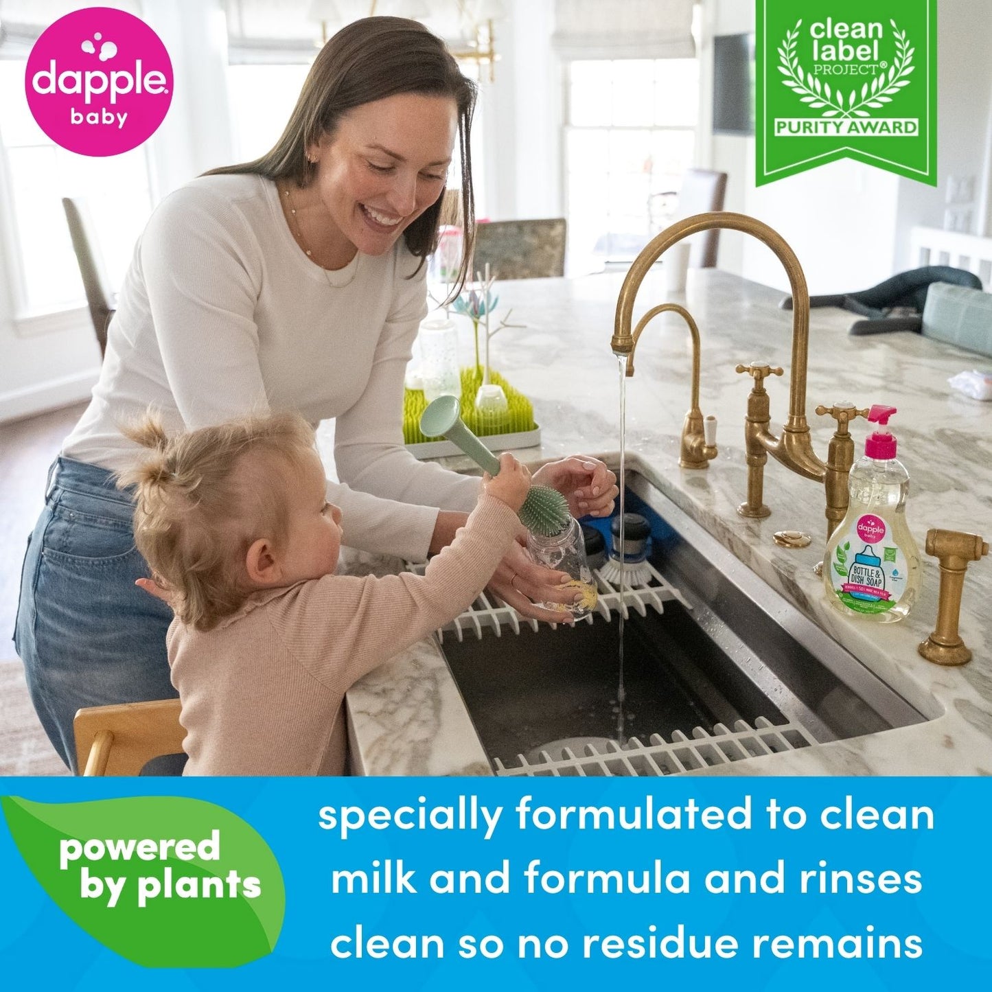 Dapple Baby Bottle & Dish Soap .45oz w/ Coupon (Case of 350)