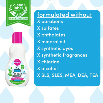 Dapple Baby On the Go Dish Soap 3 oz. Travel Size (Case of 12)