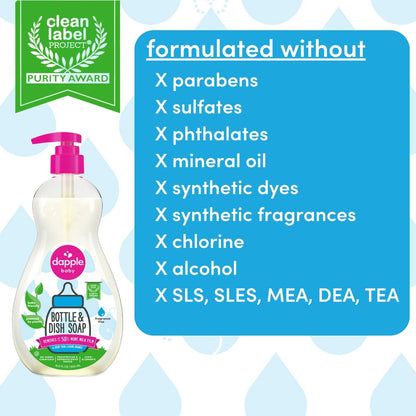 Dapple Baby Bottle & Dish Soap .45oz w/ Coupon (Case of 350)