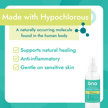 Ona Perineal Postpartum Recovery Spray, Made with Hypochlorous, 3.4 oz. (Case of 12)