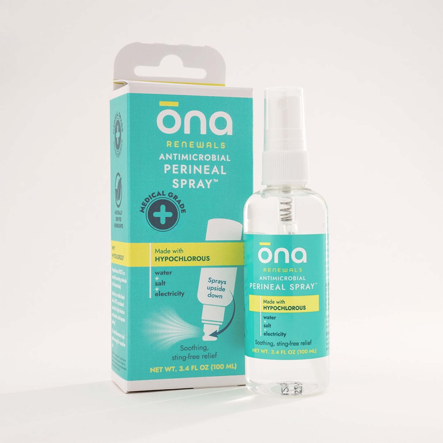 Ona Perineal Postpartum Recovery Spray, Made with Hypochlorous, 3.4 oz. (Case of 12)